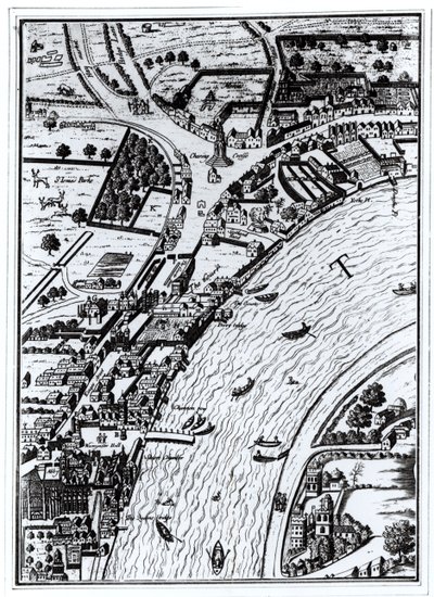 Vue aérienne de la Tamise et des environs - English School